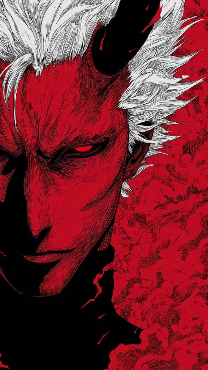 Ảnh anime nam ngầu, lạnh lùng ác quỷ đôi sừng