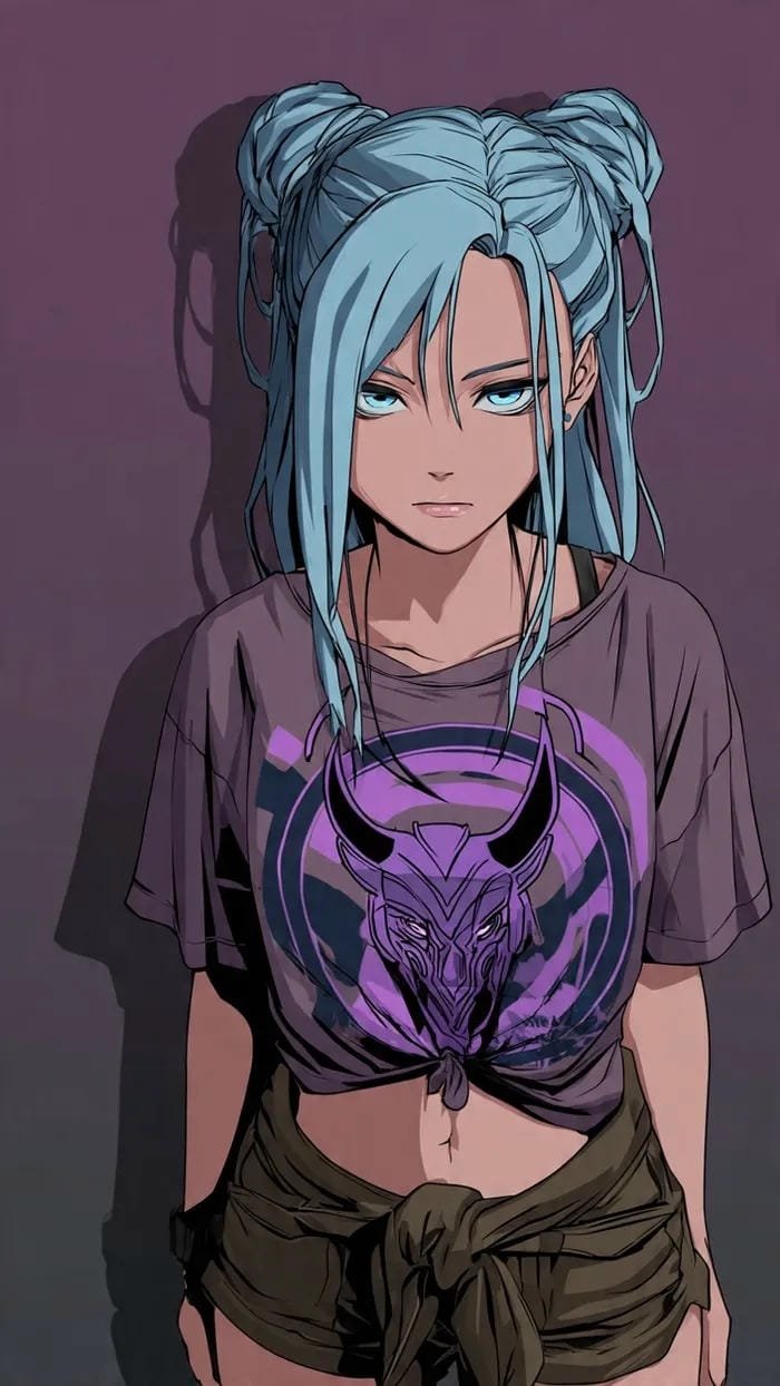 Ảnh anime nữ ngầu nổi loạn