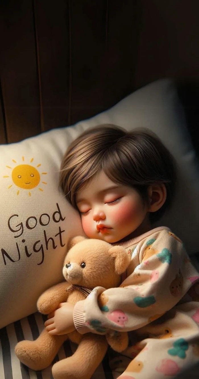 Ảnh chúc ngủ ngon với hình ảnh hoạt hình