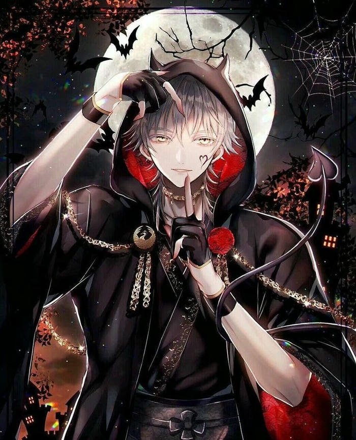 Ánh mắt ác quỷ lạnh lùng anime boy ngầu