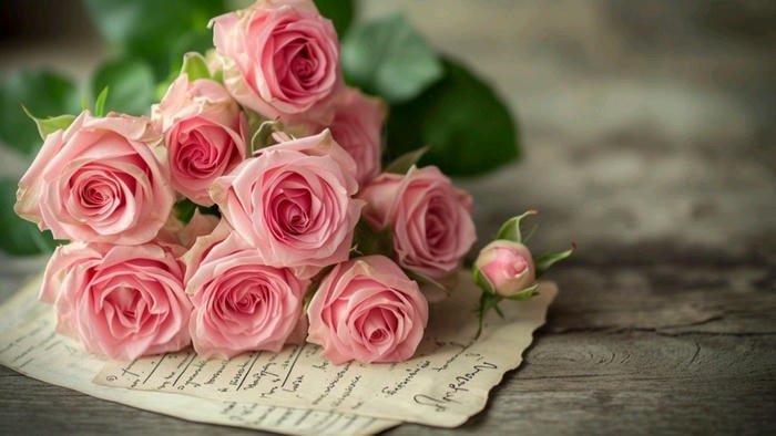 Hình ảnh bó hoa hồng sang trọng, ý nghĩa