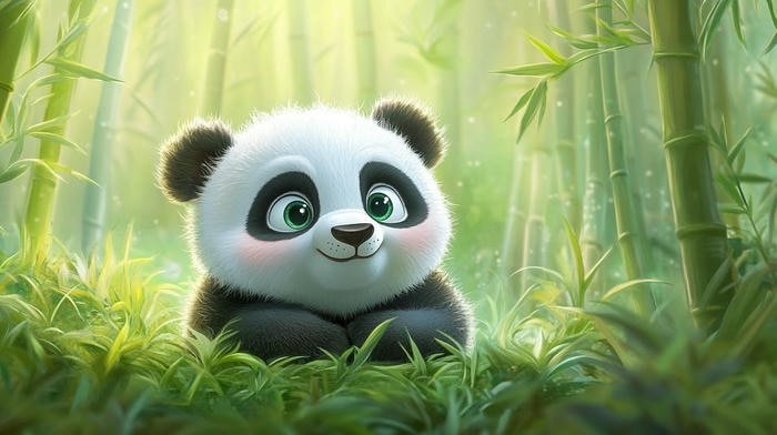 Hình ảnh con gấu trúc đáng iu