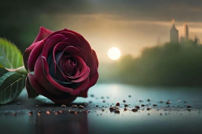 Hình ảnh hoa hồng trong sương sớm