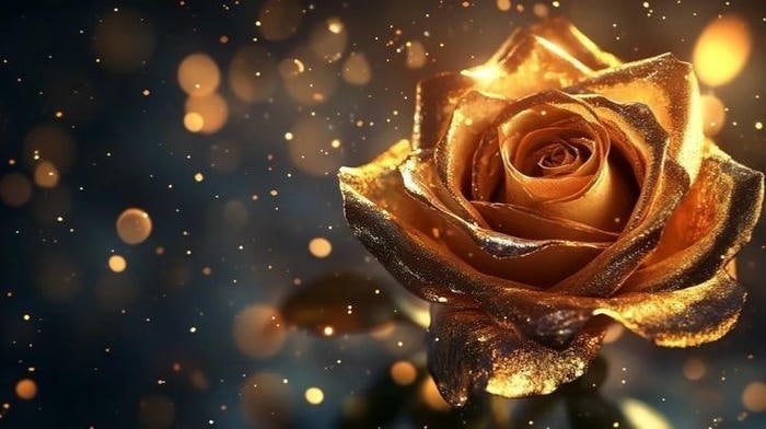 Hình ảnh hoa hồng vàng rực rỡ, kiêu sa