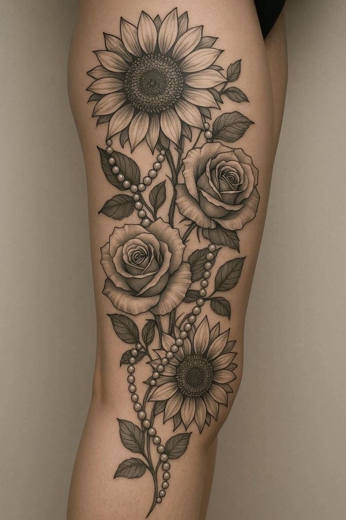 Hình xăm nghệ thuật kín đáo cho nữ