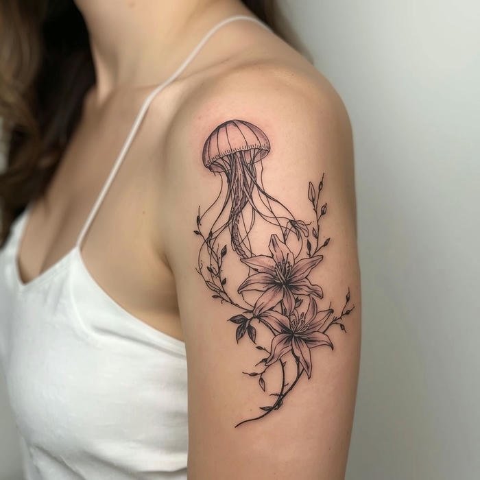 Hình xăm nghệ thuật quyến rũ cho nữ