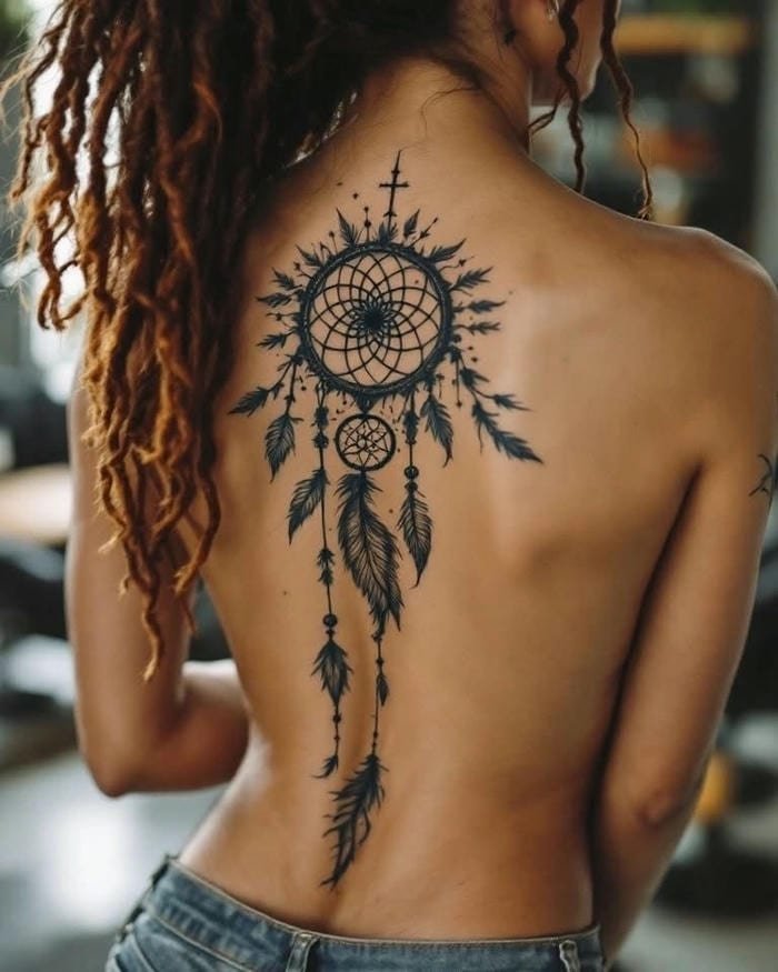 Hình xăm nghệ thuật trừu tượng cho nữ đẹp