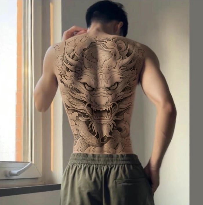 Hình xăm rồng biển