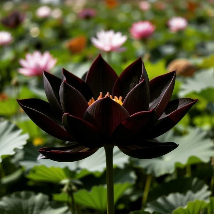 Hoa sen đen biểu tượng tâm linh