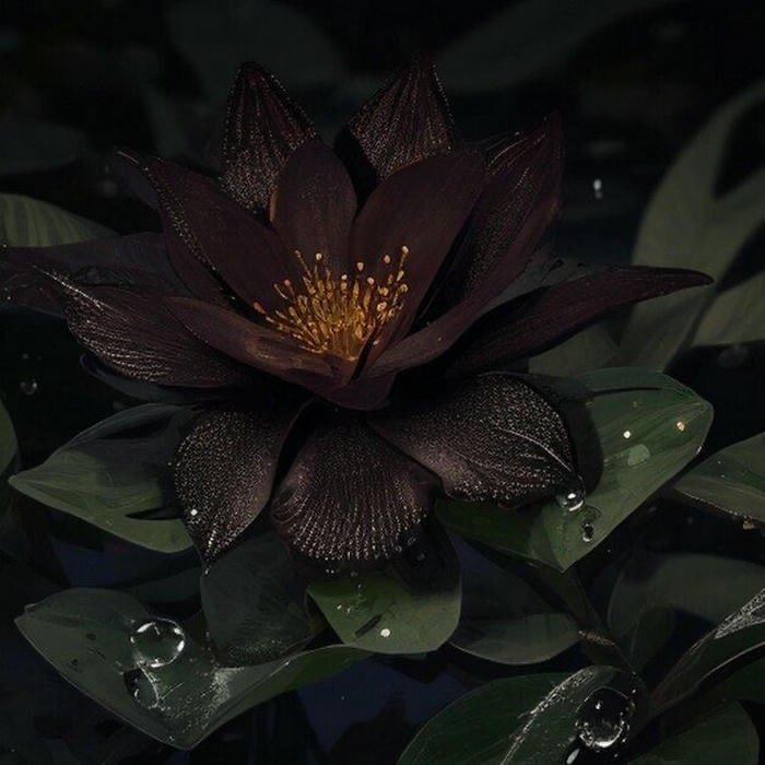 Hoa sen đen đẹp lạ