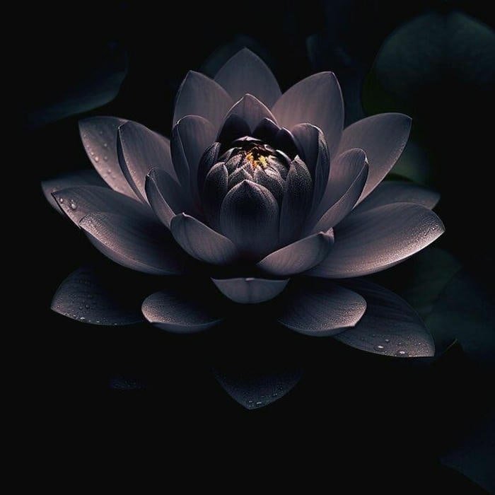 Hoa sen đen sang trọng