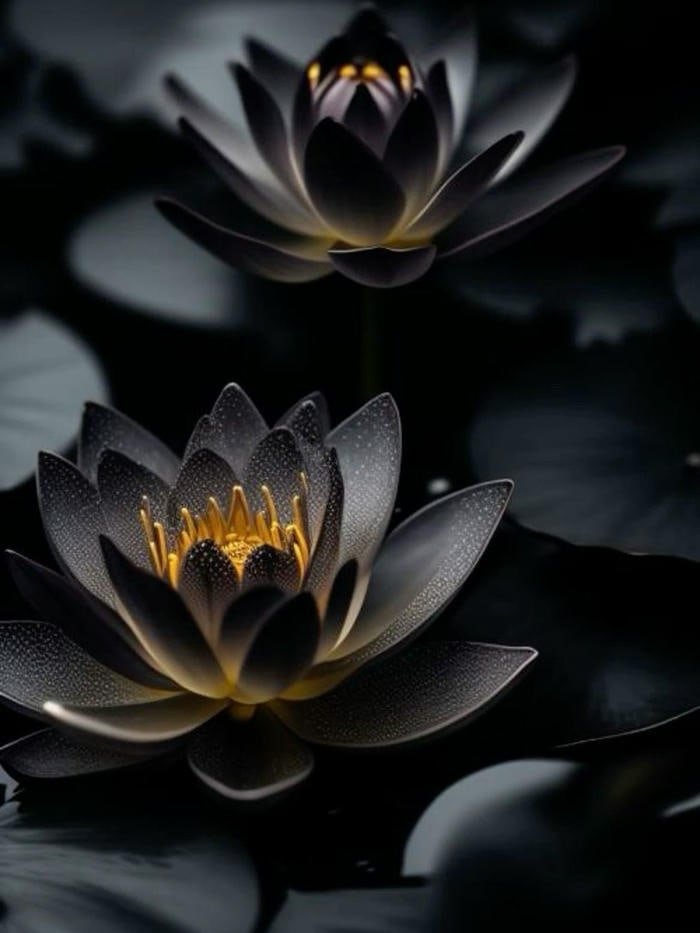 Hoa sen đen thanh cao