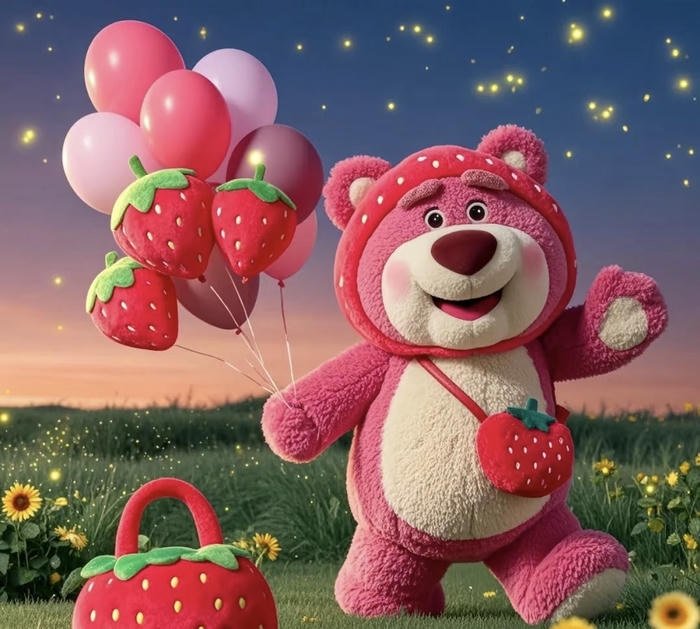 ảnh gấu dâu dễ thương nhất thế giới