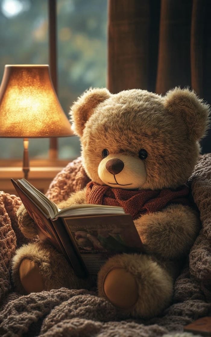 ảnh gấu đọc sách