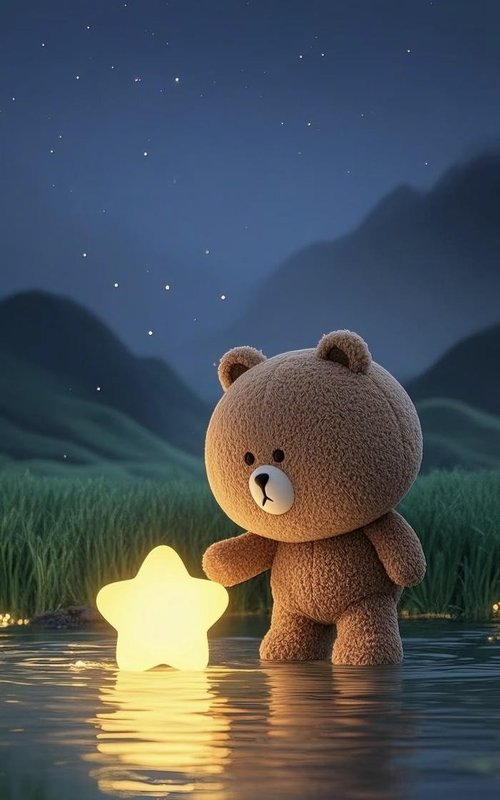 ảnh gấu ngắm sao