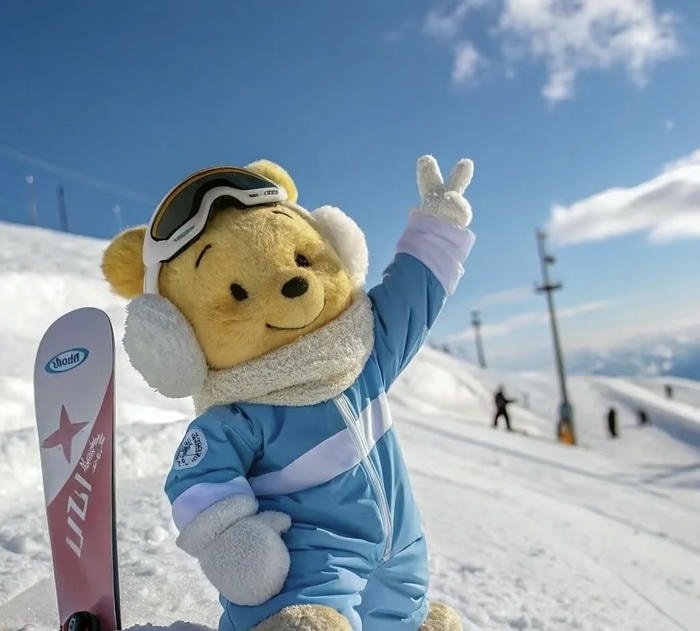 ảnh gấu trượt tuyết