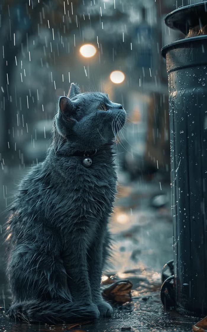 ảnh mèo buồn đẹp