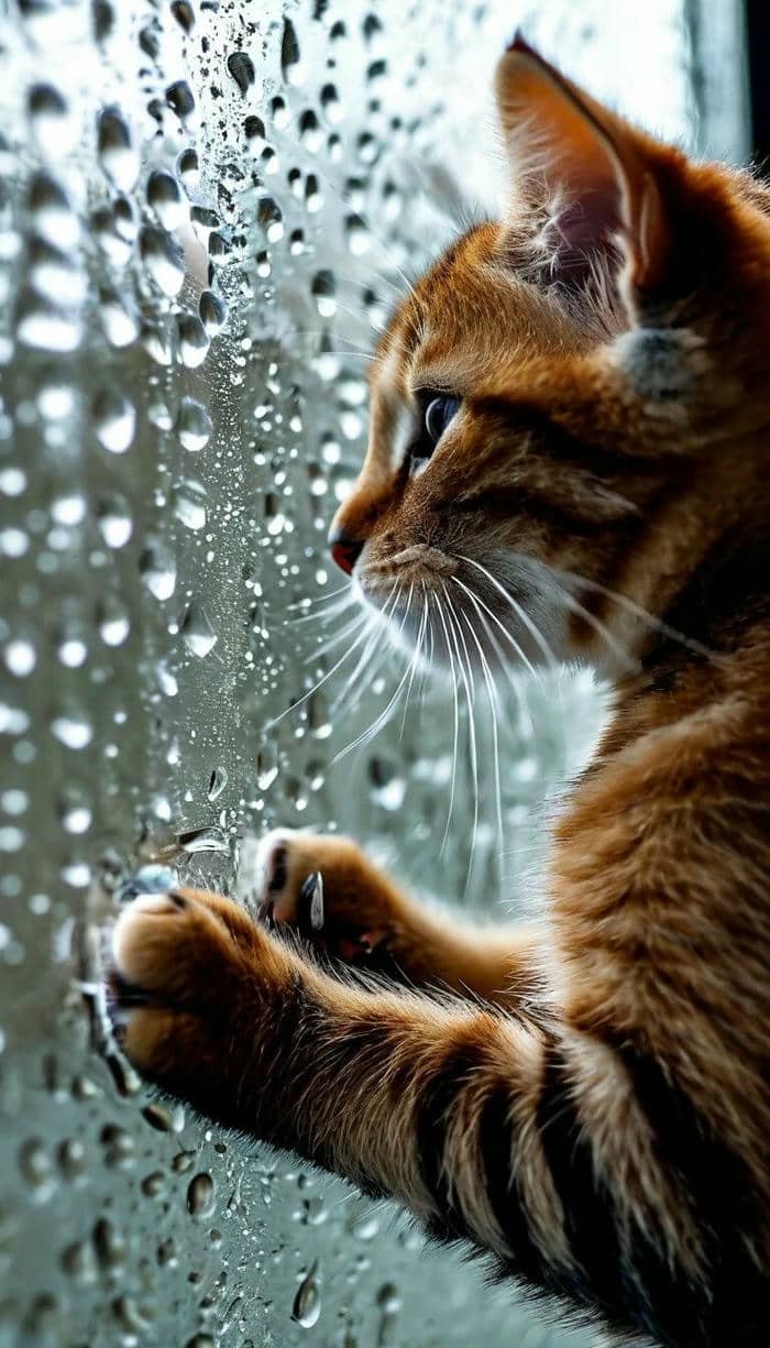 ảnh mèo buồn nhất