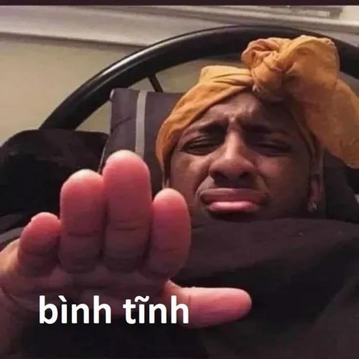 bình tĩnh meme anh da đen