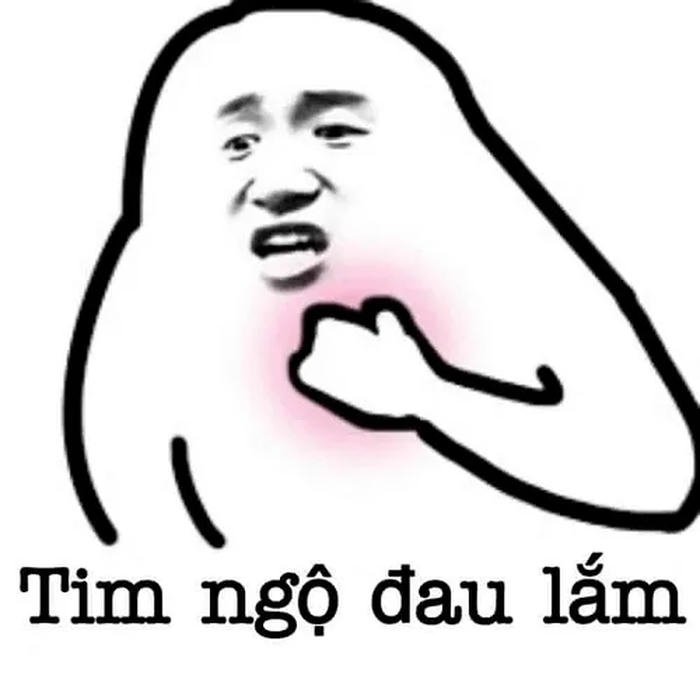 đau ở đây này meme mặt chingchong