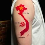 hình xăm bản đồ nghệ thuật