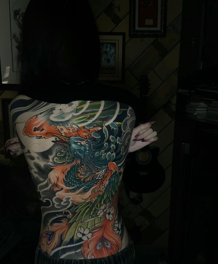 hình xăm cho nữ full lưng