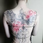 hình xăm full lưng phượng hoàng
