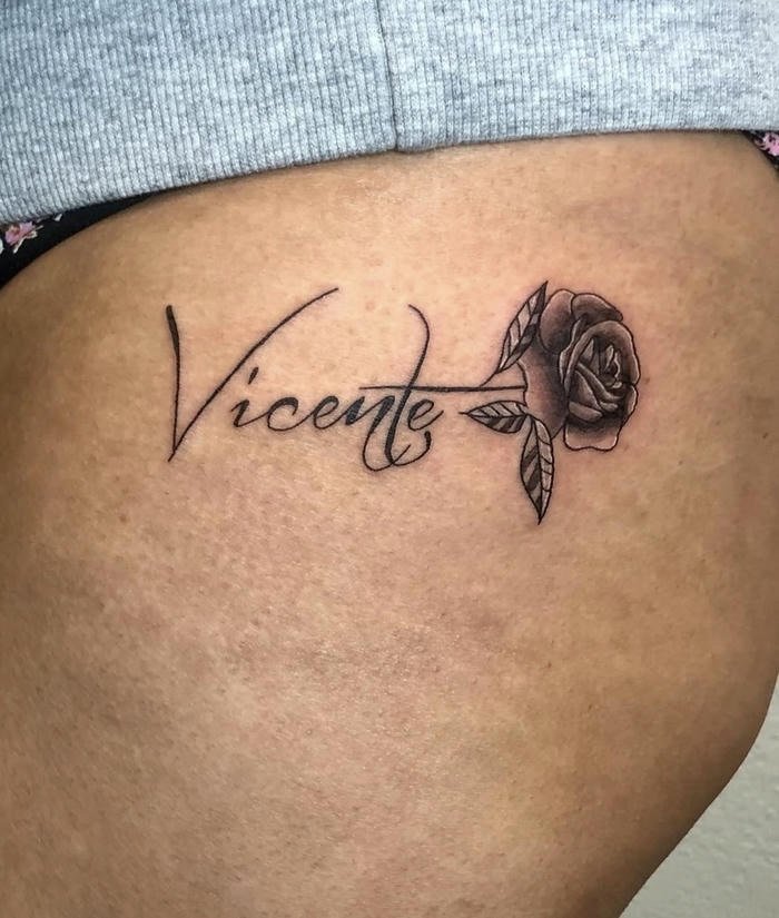 hình xăm hoa hồng ấn tượng