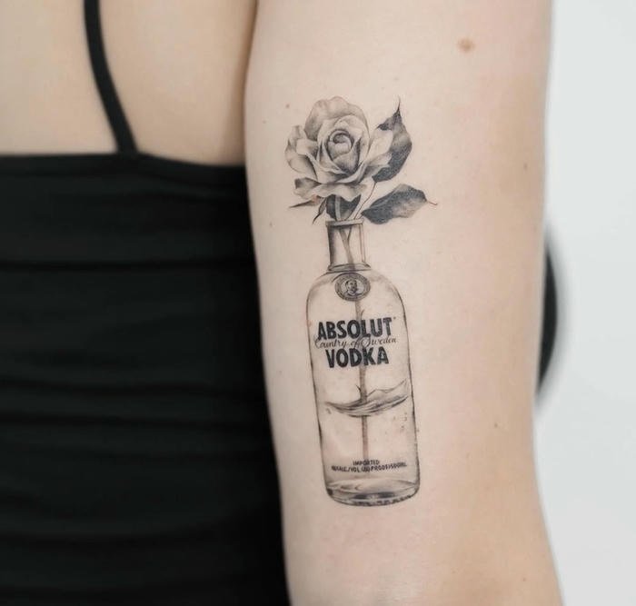 hình xăm hoa hồng độc đáo