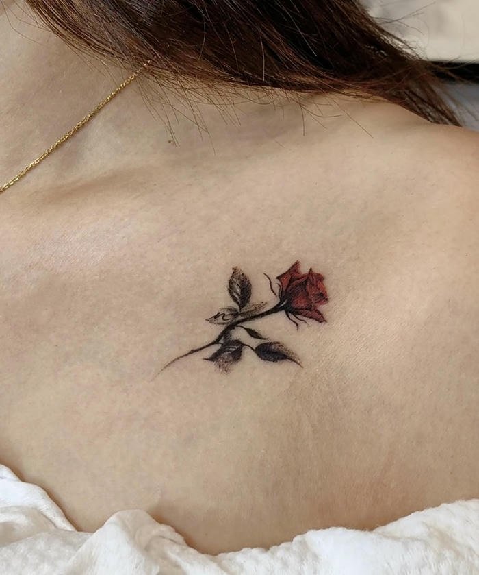 hình xăm hoa hồng huyền ảo