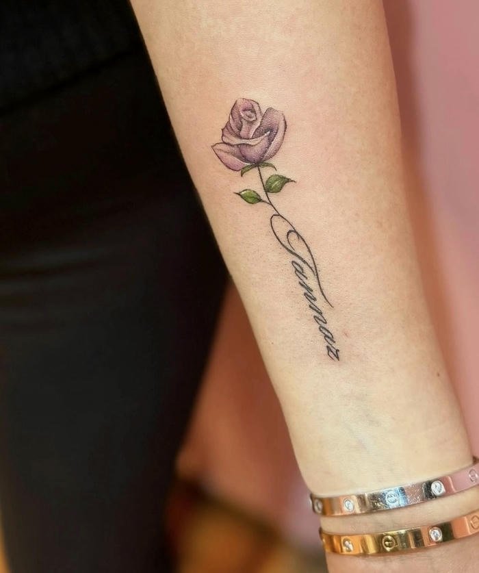 hình xăm hoa hồng huyền bí