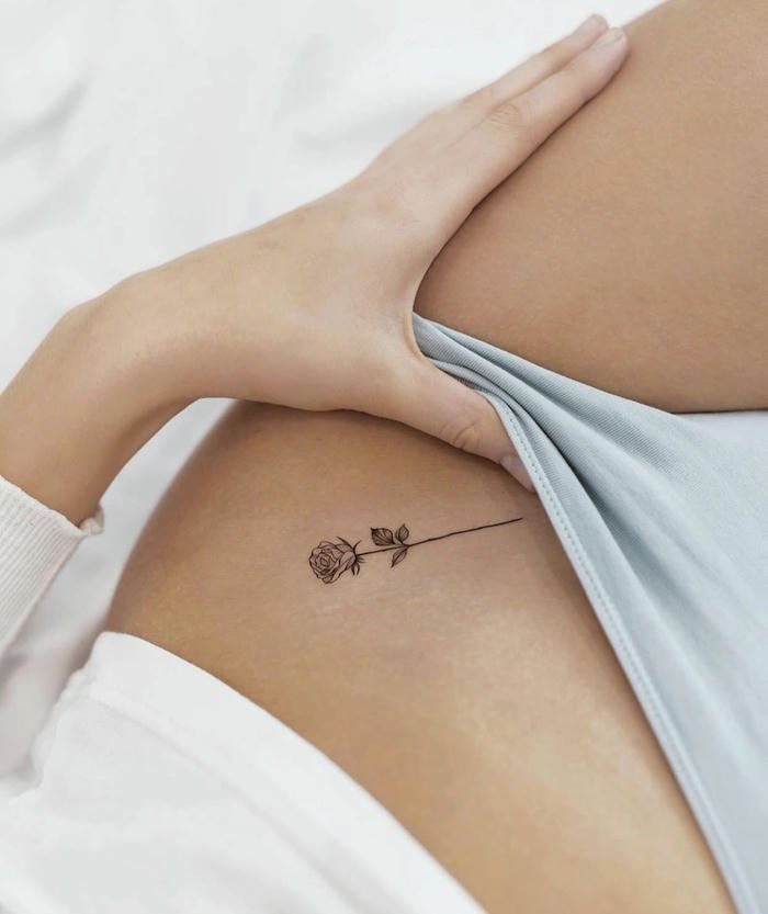 hình xăm hoa hồng tinh xảo