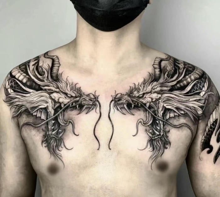 hình xăm nửa ngực