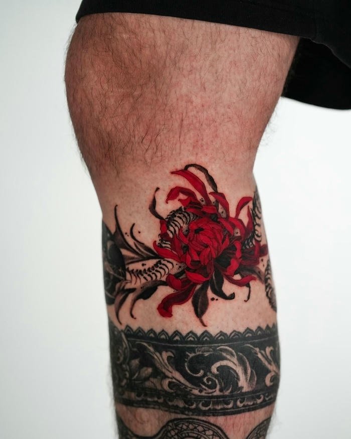 hình xăm old school ở chân đẹp nhất