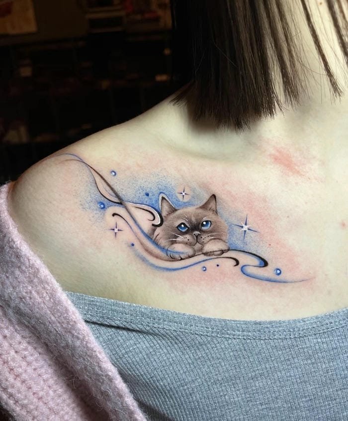 hình xăm trên ngực đẹp cho nữ