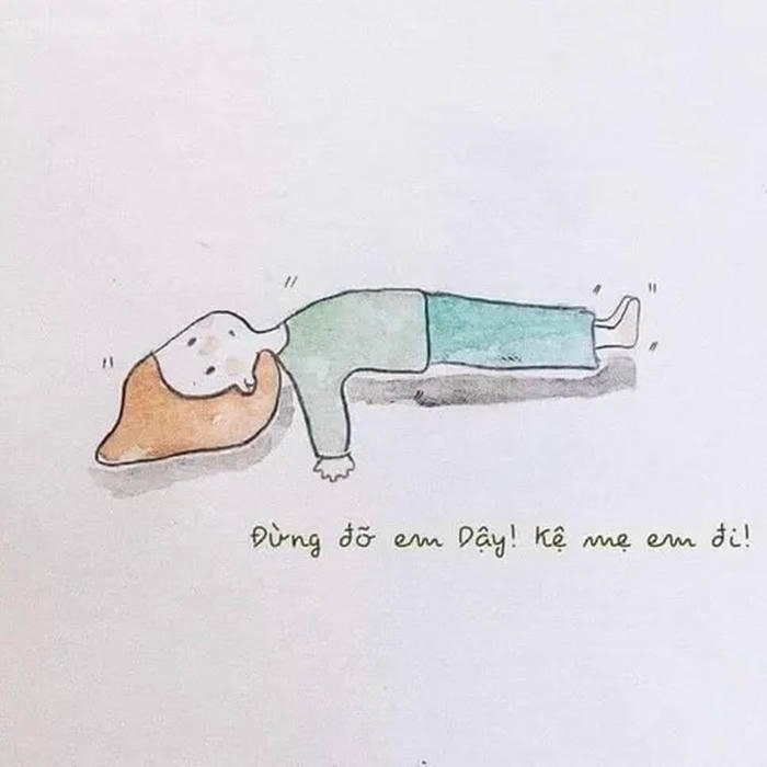meme gục ngã nằm