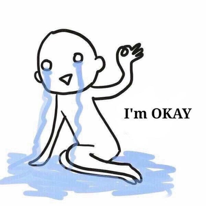 meme gục ngã okay