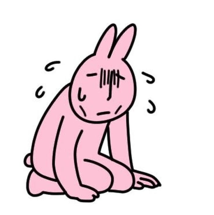 meme gục ngã thỏ tuyệt vọng