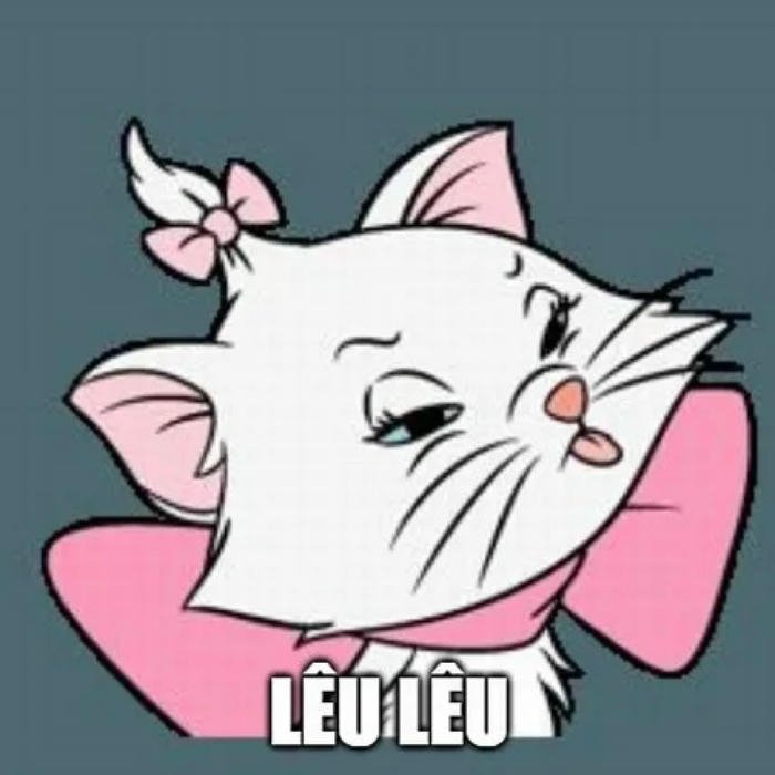 meme lêu lêu mèo đáng yêu