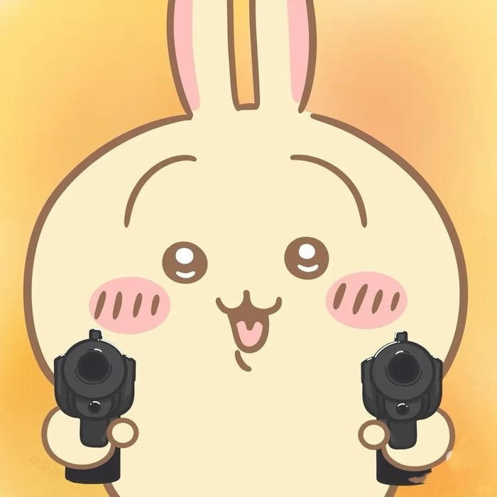 súng meme thỏ cực cute