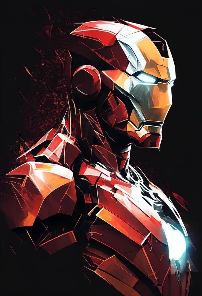 Ảnh Iron Man fanart sáng tạo chi tiết