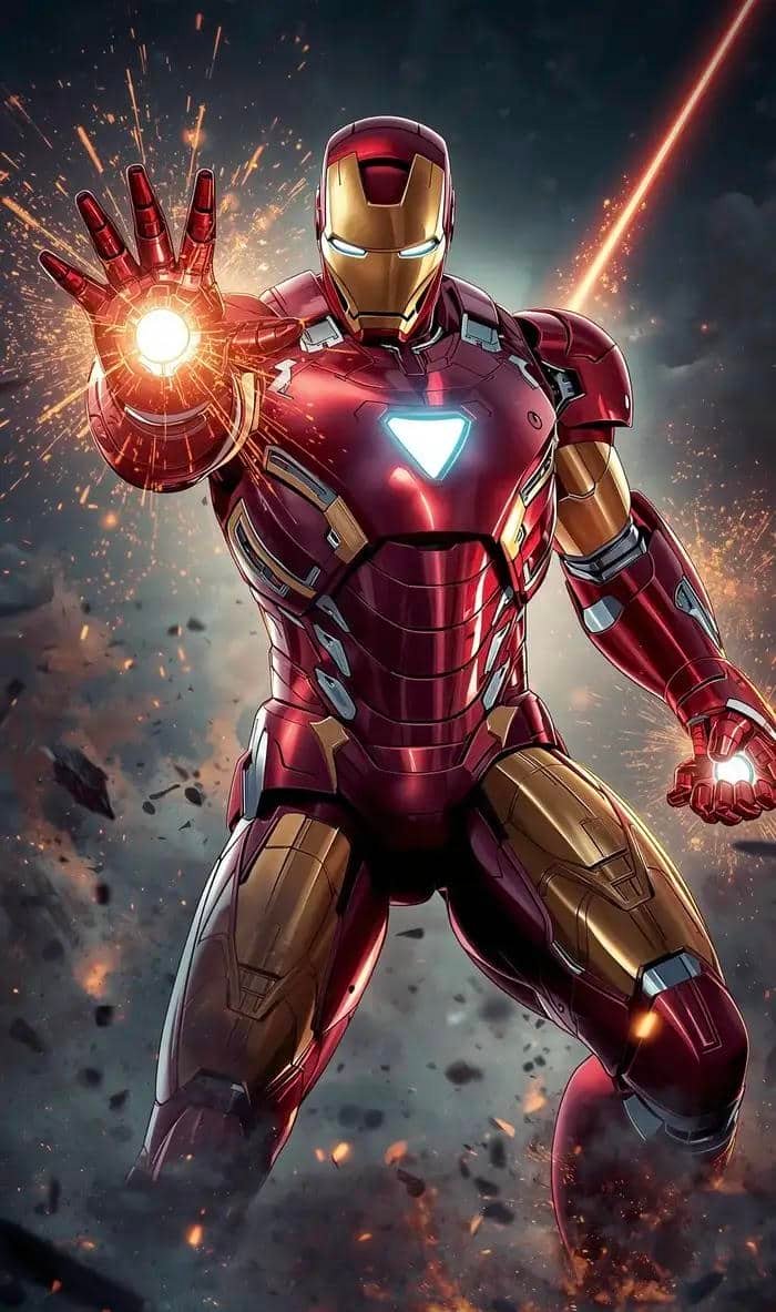 Ảnh Iron Man trong giáp chiến đấu mới