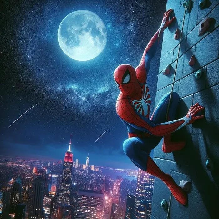 Ảnh Spiderman chiến đấu ngoạn mục giữa trời