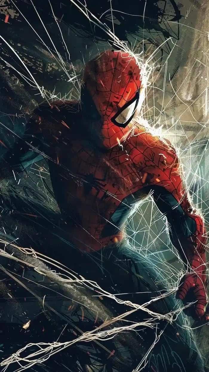 Ảnh Spiderman truyện tranh phong cách ngầu