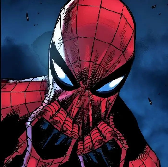 Ảnh Spiderman biểu cảm ngầu và mạnh mẽ
