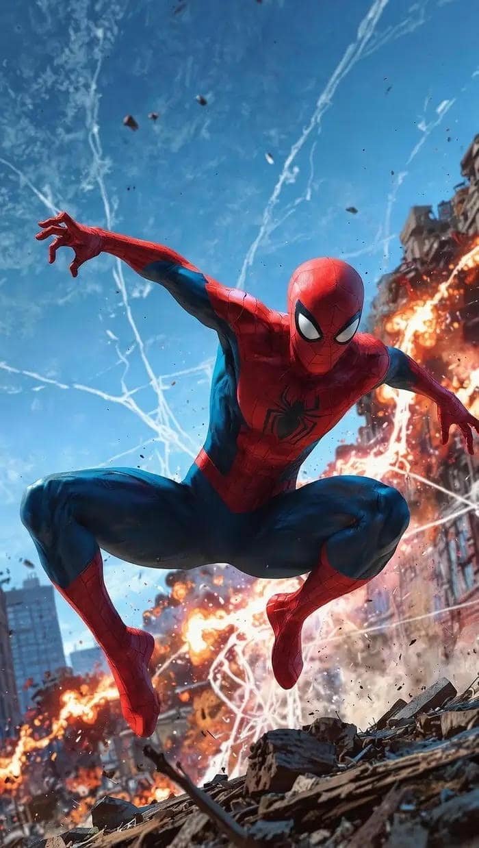 Ảnh Spiderman fanart với màu sắc độc đáo