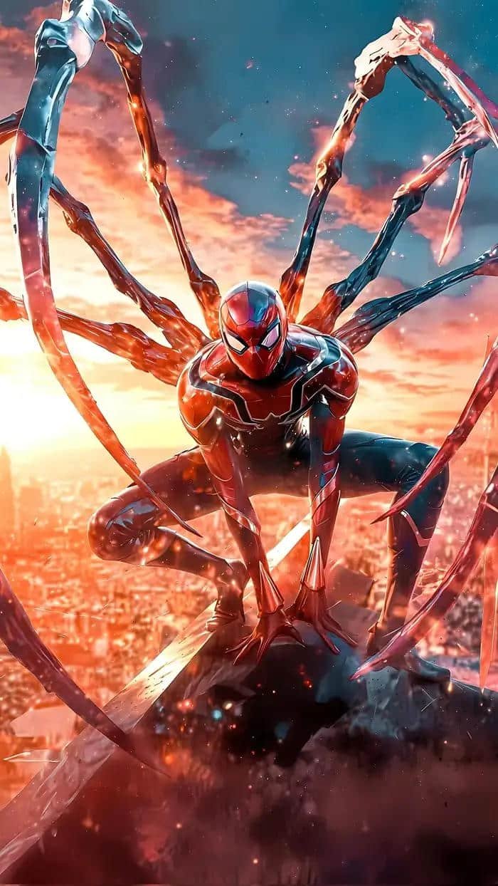 Ảnh Spiderman bay nhảy linh hoạt