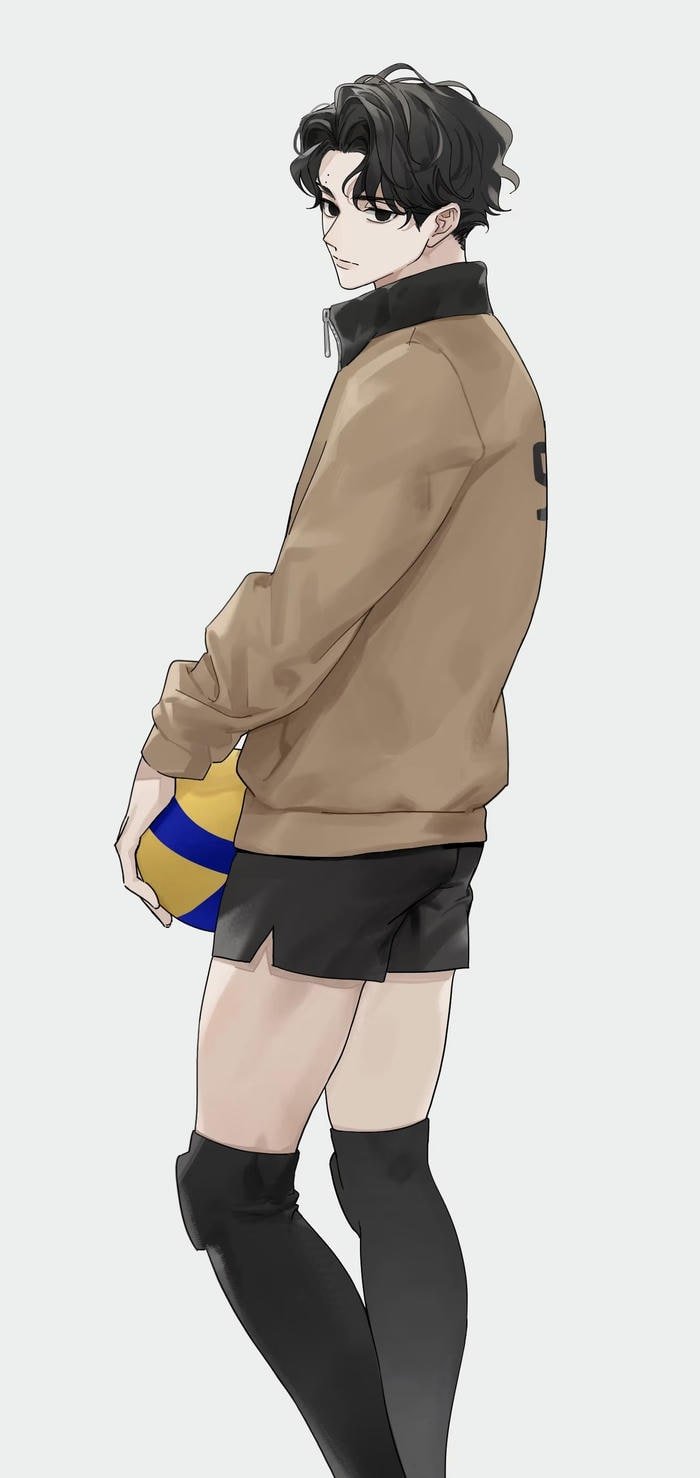 ảnh anime bóng chuyền dễ thương