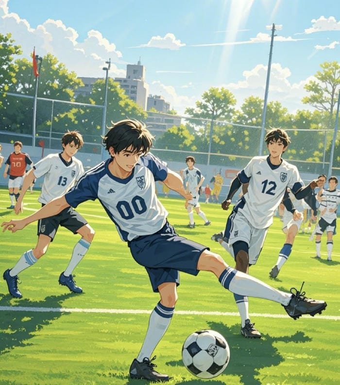 ảnh anime cầu thủ đẹp trai