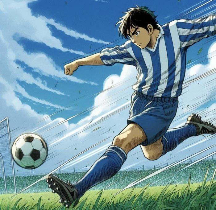 ảnh anime chơi bóng đá